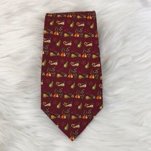 Salvatore Ferragamo Pear Floral silk tie